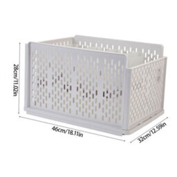 Living And Home Plastic Stackable Clothes Storage Basket Drawer Organizer With Detachable Sorting Divider - thumbnail 7