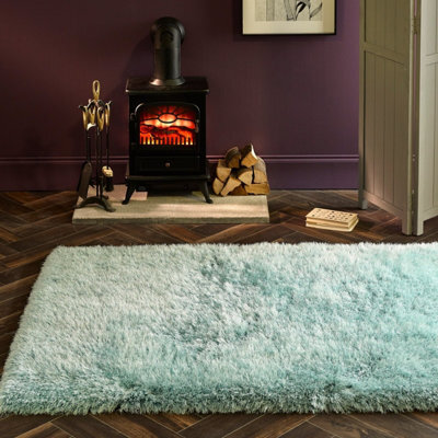 Extravagance Haze Blue Shaggy Rug By Origins-120Cm X 170Cm - image 1