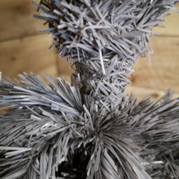 Samuel Alexander 244Cm / 8Ft Wrapped Pencil Pine Grey Christmas Tree With 460 Tips - thumbnail 9
