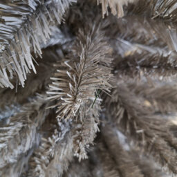 Samuel Alexander 244Cm / 8Ft Wrapped Pencil Pine Grey Christmas Tree With 460 Tips - thumbnail 4