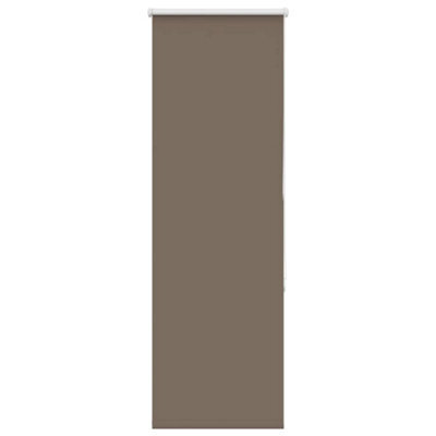 Berkfield Durable Roller Blind Blackout Coffee 40X150 Cm Fabric Width 35.7 Cm Polyester