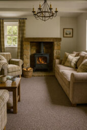 Cottage Berber 100% Pure Wool Carpet By Remland (Barn Door, 4M X 4M) - thumbnail 2