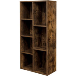 Songmics 7-Compartment Bookcase, 7 Open Slots Bookshelf, Display Storage Rack, In Living Room Studio And Office, 50 X 24 X 106 Cm - thumbnail 6