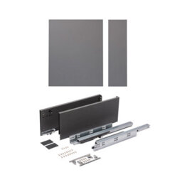 Unknown Fittingsco, Twin Pro, Deep Pan Soft Close Drawer Box Anthracite, 800W, 450D, 174H (mm) - thumbnail 2