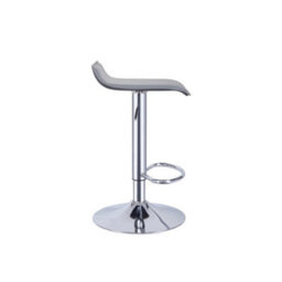 Grey Set Of 2 Modern Counter Chairs Swivel Barstool Kitchen - thumbnail 5