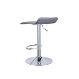 Grey Set Of 2 Modern Counter Chairs Swivel Barstool Kitchen - thumbnail 6