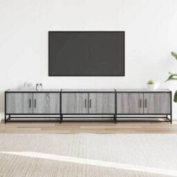 Berkfield Tv Cabinet Grey Sonoma 210X35X41 Cm Engineered Wood - thumbnail 3