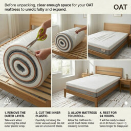 OAT Home Oberon 2000 Pocket Spring Hybrid Mattress - Medium Firm Comfort - thumbnail 7