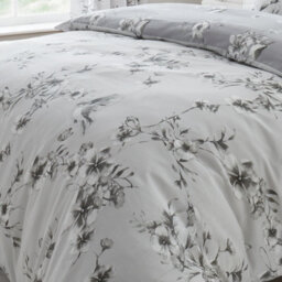 Gc Gaveno Cavailia Tropical Birds Duvet Cover Bedding Set Grey Single 2Pc With Birds And Flowers Print Quilt Cover - thumbnail 3