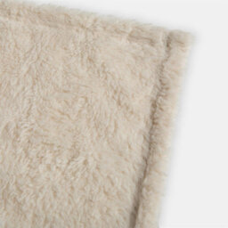 Ohs Large Teddy Fleece Throw Blanket - 125 X 150Cm - Cream - thumbnail 4