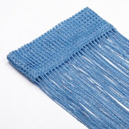 Neel Blue String Curtains Glitter Fringe Panel Fly Screen Doorway Tassel Curatin, 200Cm X 90Cm - Sky Blue - thumbnail 2