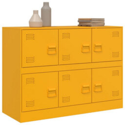 Walplus Sideboard Mustard Yellow 99X39X73 Cm Steel - thumbnail 4