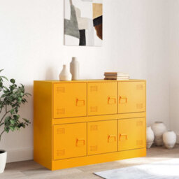 Walplus Sideboard Mustard Yellow 99X39X73 Cm Steel - thumbnail 3