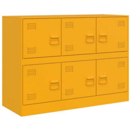 Walplus Sideboard Mustard Yellow 99X39X73 Cm Steel - thumbnail 2