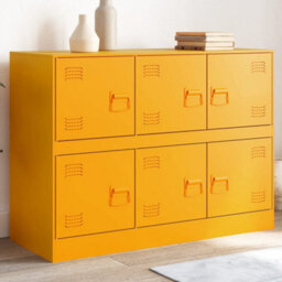 Walplus Sideboard Mustard Yellow 99X39X73 Cm Steel