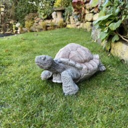 Medium Stone Cast Tortoise Garden Ornament - thumbnail 2