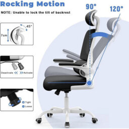 Ergonomic Mesh Office Chair With Adjustable Headrest - thumbnail 5