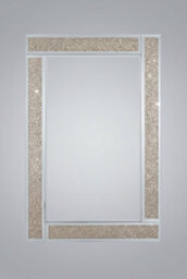 DEENZ Glitter Gold Glass Wall Mirror Bling Mirror Corner 40X60Cm - thumbnail 3
