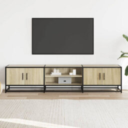Berkfield Industrial Tv Cabinet Sonoma Oak 180X35X41 Cm Engineered Wood - thumbnail 3