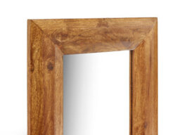 Elm Home And Products Elm Home And Garden Solid Mango Wood Wall Mirror Dark Oak Finish Fully Assembled 40Cm Wide X 50Cm High X 2Cm Deep - thumbnail 3