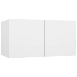 Walplus Hanging Tv Cabinets 3 Pcs White 60X30X30 Cm - thumbnail 4