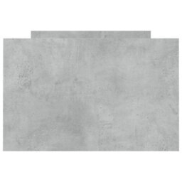 Berkfield Bed Frame With Headboard And Footboard Concrete Grey 75X190 Cm - thumbnail 6