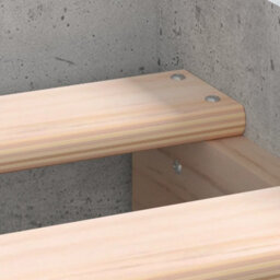 Berkfield Bed Frame With Headboard And Footboard Concrete Grey 75X190 Cm - thumbnail 9
