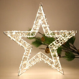 My Smart Buy Pre Lit Led Star - Warm White Leds, 5M Cable, Timer Function - Indoor & Outdoor Christmas Décor - thumbnail 5