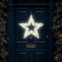 My Smart Buy Pre Lit Led Star - Warm White Leds, 5M Cable, Timer Function - Indoor & Outdoor Christmas Décor - thumbnail 4