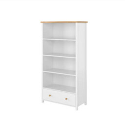 Arte Spacious Bookcase With Drawer And Four Tiers (H)1610mm (W)850mm (D)420mm - Timeless Furniture - thumbnail 1