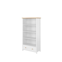 Arte Spacious Bookcase With Drawer And Four Tiers (H)1610mm (W)850mm (D)420mm - Timeless Furniture - thumbnail 2
