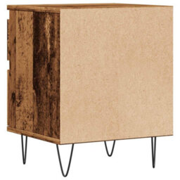 Berkfield Bedside Cabinet Old Wood 40X35X50 Cm Engineered Wood - thumbnail 7