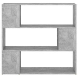 Berkfield Book Cabinet Room Divider Concrete Grey 100X24X94 Cm - thumbnail 5