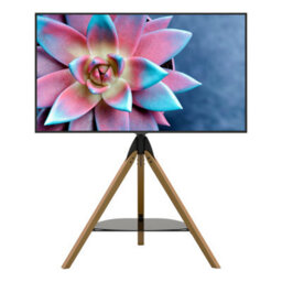 "Avf Hoxton Freestanding Tripod Tv Stand For 32-70"" Tvs, Light Wood" - thumbnail 8