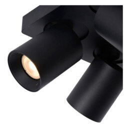 Lucide Nigel Modern Ceiling Spotlight - Led Dim To Warm - Gu10 - 4X5W 2200K/3000K - Black - thumbnail 6