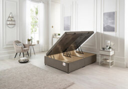 Somnior Beds Somnior 5Ft Millbank Ottoman Bed-Side Opening-Tweed Coffee - thumbnail 1