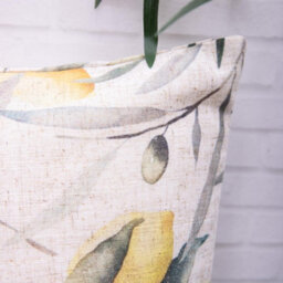 Annibells Lemon & Olive Natural Filled Fabric Double Sided Cushion (17453) - thumbnail 2