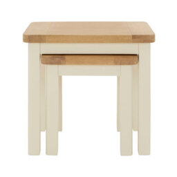 The Furniture Market Marbury Cream Nest Of 2 Side Tables - thumbnail 6