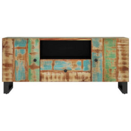 Berkfield Tv Cabinet 105X33.5X46 Cm Solid Wood Reclaimed&engineered Wood - thumbnail 4