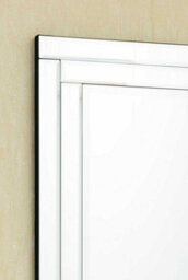 Mirroroutlet Luxford All Glass Bevelled Dress Mirror 120 X 40 Cm - thumbnail 4
