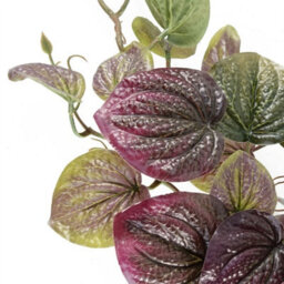 Leaf Artificial 35Cm Trailing Purple Potted Pothos Plant Realistic - thumbnail 3