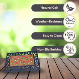 Marco Paul Non Slip Autumn Door Mat Insert -  Mushrooms - thumbnail 5