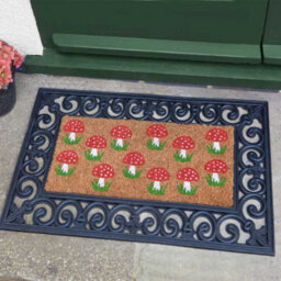 Marco Paul Non Slip Autumn Door Mat Insert -  Mushrooms - thumbnail 1