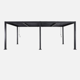 Sweeek - Louvered Pergola Aluminium And Steel 6 X 3M Anthracite - Palace - thumbnail 3