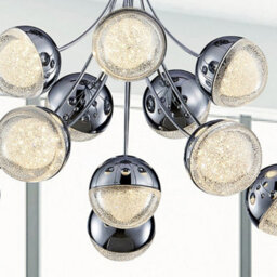 Wdw Anakin Eclipse 70Cm 11 Led Balls Flush Ceiling Light, Crushed Ice Effect - thumbnail 4