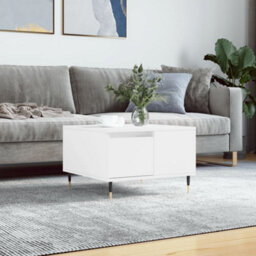 Berkfield Coffee Table White 55X55X36.5 Cm Engineered Wood - thumbnail 1