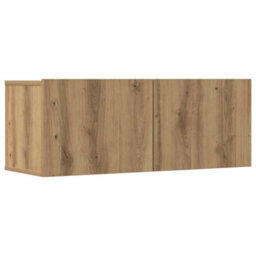 Berkfield 7 Piece Tv Cabinet Set Wall-Mounted Artisan Oak Engineered Wood - thumbnail 4