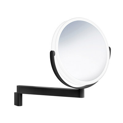 Smedbo Black Make Up Led Mirror 7X Magnification Swivel Arm - image 1