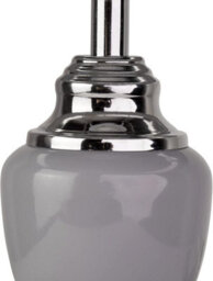 Lighting Supermarket Malham Small Classic Ceramic Table Lamp Modern Grey Finish And Grey Silver Shade 45Cm - thumbnail 3