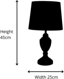 Lighting Supermarket Malham Small Classic Ceramic Table Lamp Modern Grey Finish And Grey Silver Shade 45Cm - thumbnail 5